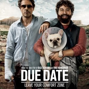 due date french bulldog movie poster