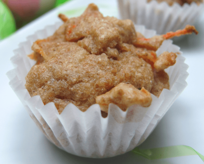 Easter dog treat carrot muffins